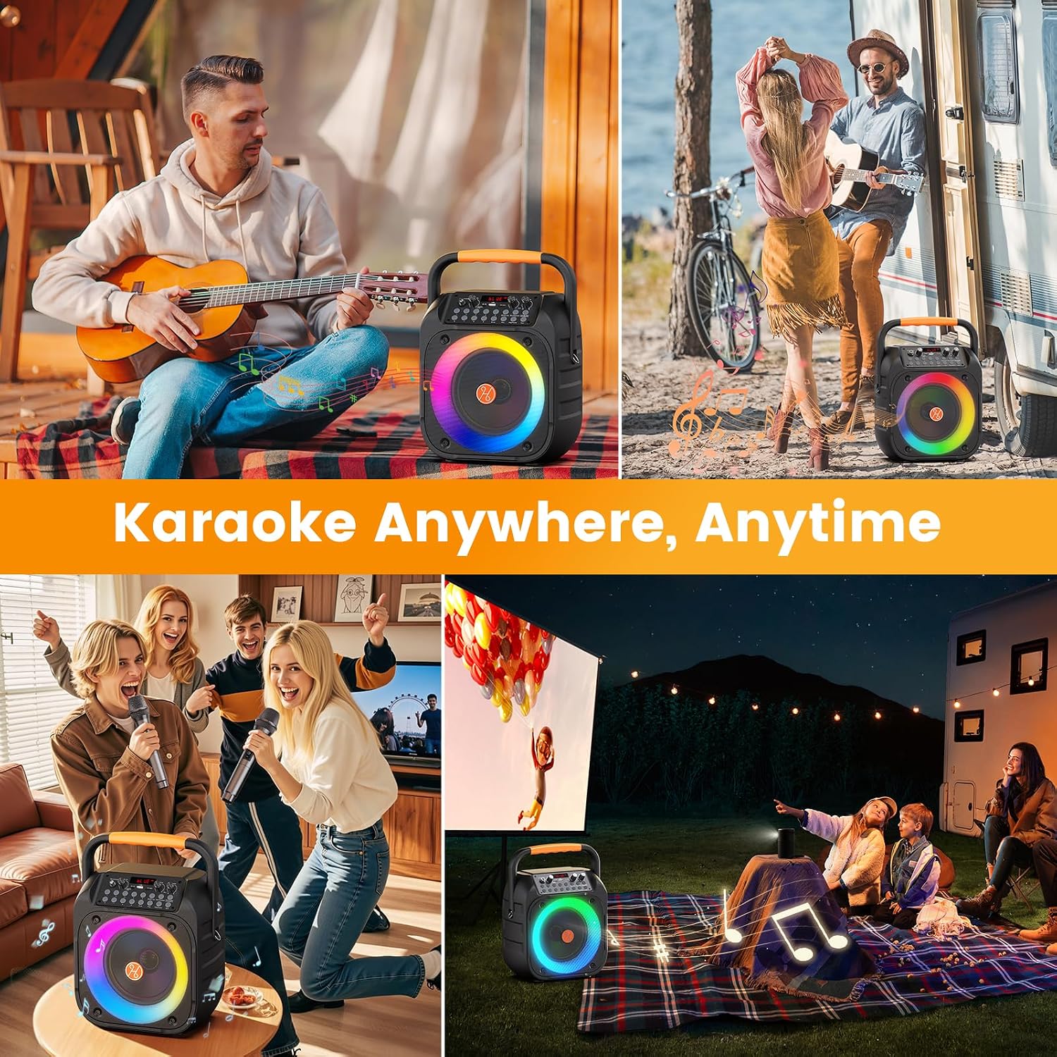 Detalle de Portable Karaoke Machine with 6.5-Inch Subwoofer