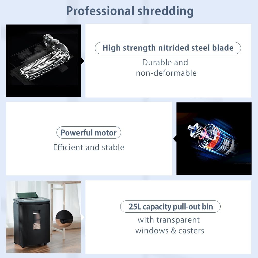 Thumbnail 4 de Trisruvian Distruggi Documenti Professionale Automatico:Distruzione sicura ed efficiente per uffici e casa