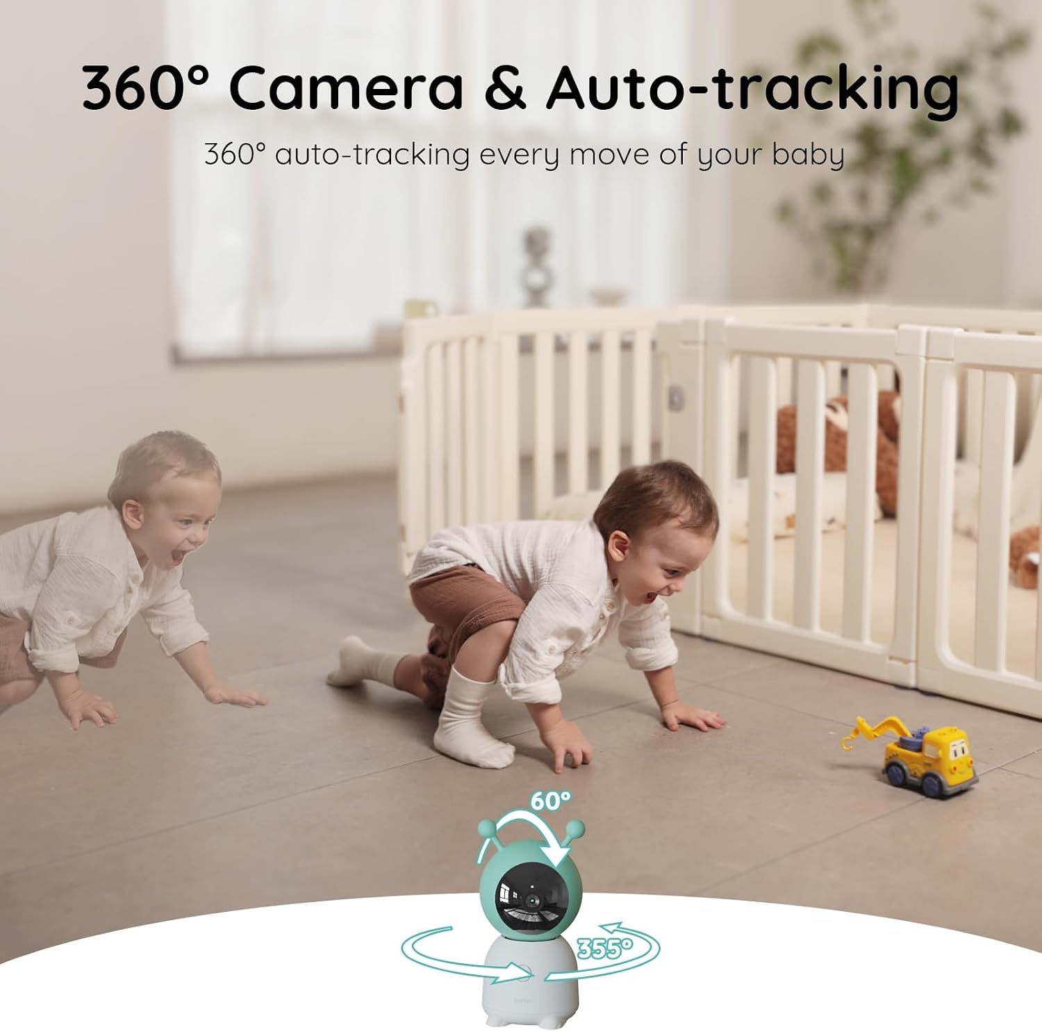 Thumbnail 5 de Boifun 2K Wifi Baby Monitor 5" screen