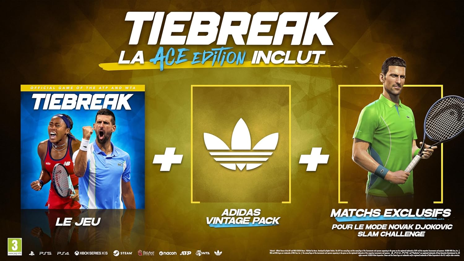 Thumbnail 1 de Tiebreak: Official game of the ATP/WTA ACE EDITION – Tennis-Action mit lizenziertem Turnier- und Spielerreichtum