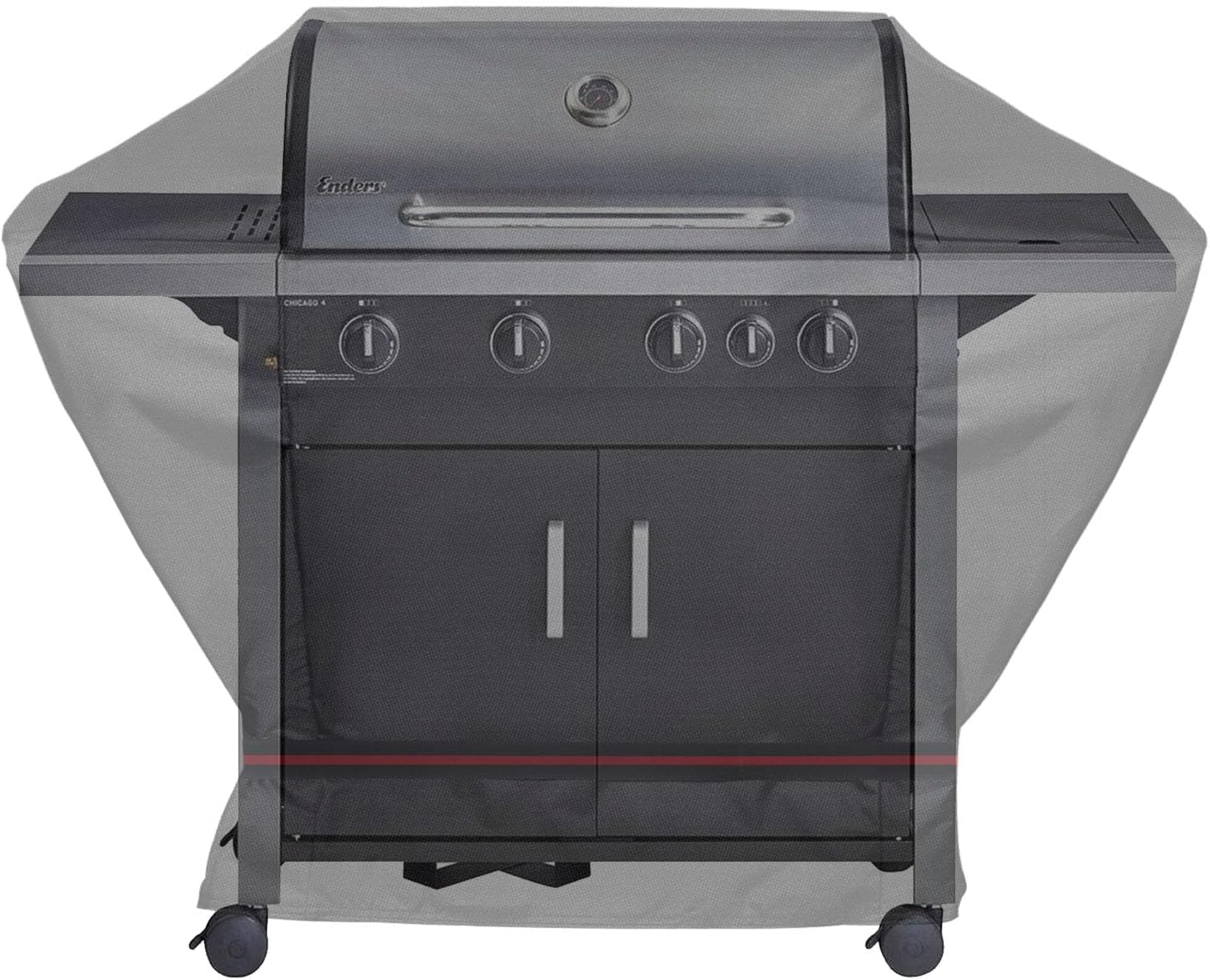 Detalle de Abdeckhaube für Enders Gasgrill – wasserdichte 600D Abdeckung für Chicago 4 K, Cubiq Pro 3 KR Turbo und mehr