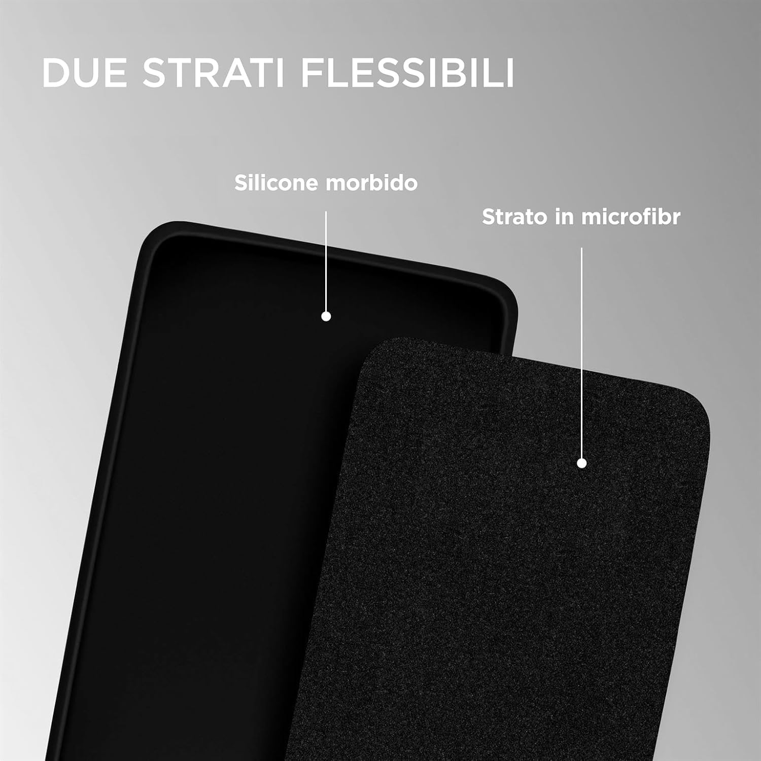 Detalle de ONEFLOW Custodia morbida per Xiaomi Redmi Note 8T: protezione a 360° in silicone opaco
