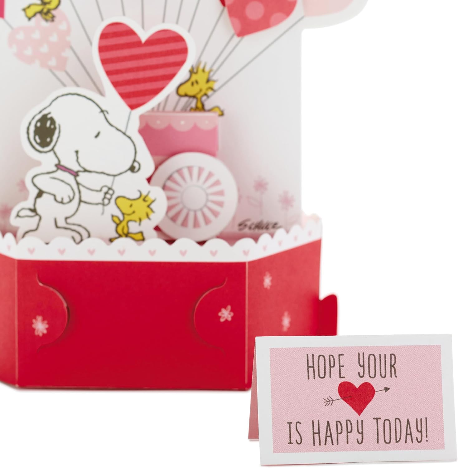 Detalle de Hallmark PEANUTS Valentines card 3D pop up