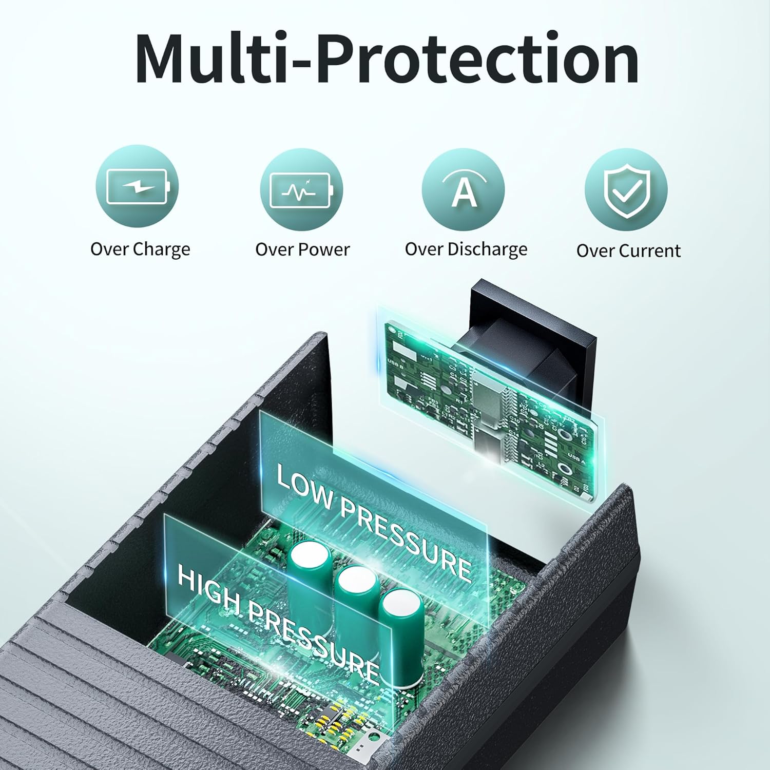 Thumbnail 3 de BGFOX 180W KFZ-Netzadapter 230V auf 12V mit Zigarettenanzünder-Ausgang