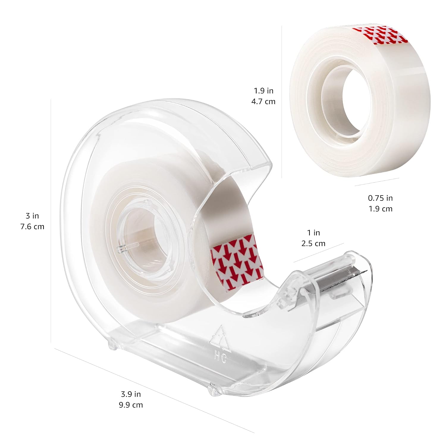 Thumbnail 3 de Amazon Basics Invisible Matte Finish Tape Dispenser with Refill Rolls (3/4" x 650"), 6-Pack