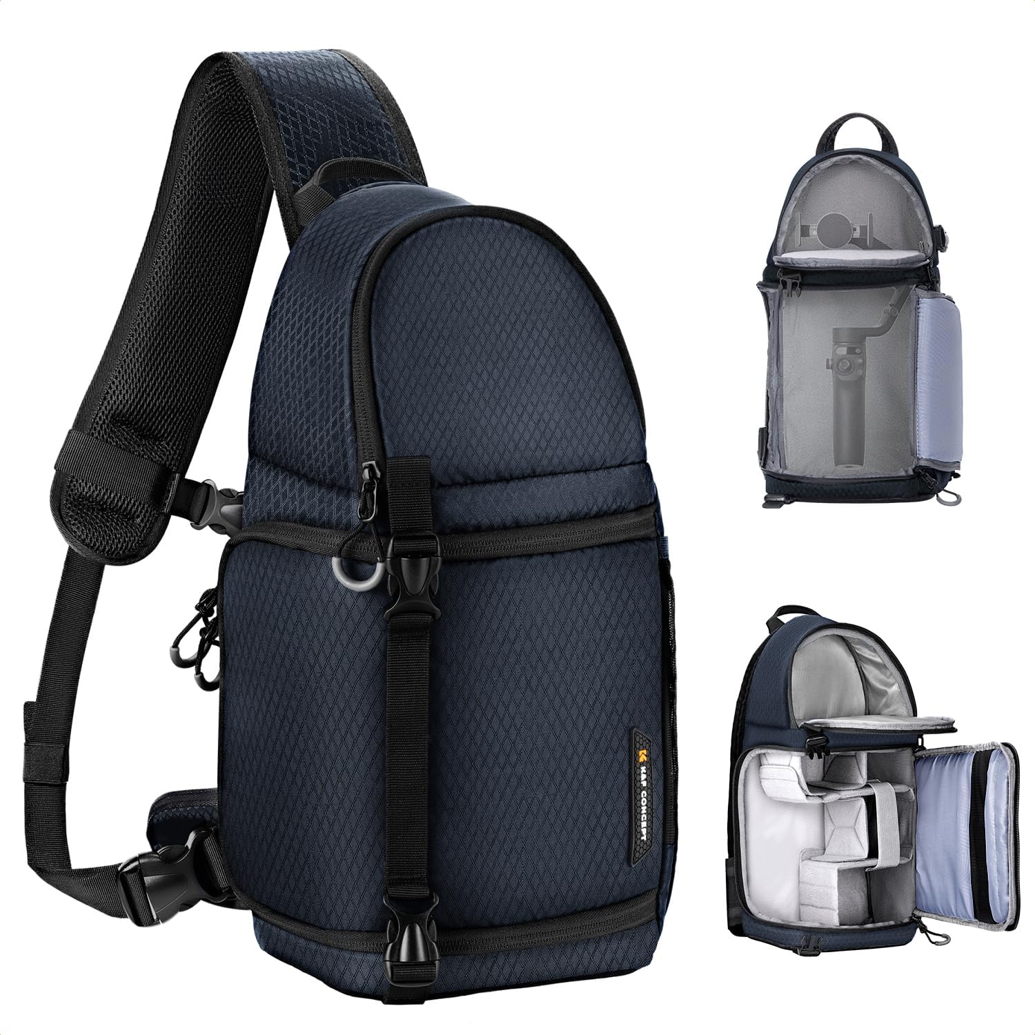 Detalle de K&F Concept Camera Sling Bag waterproof for DSLR