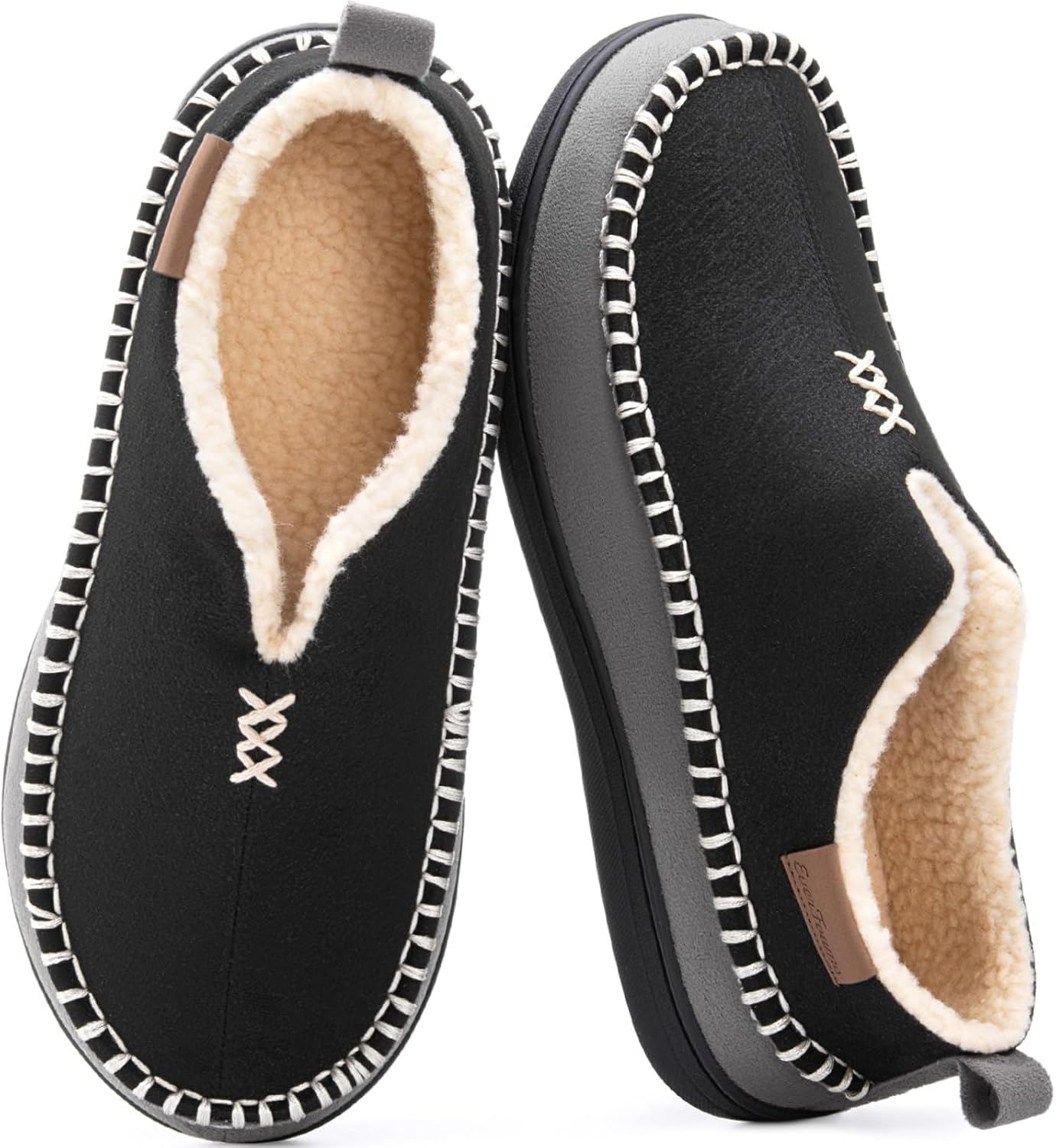 Detalle de EverFoams Men's Micro Suede Memory Foam Slippers