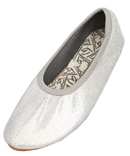 Detalle de Beck Mädchen Gymnastikschuhe Silber, Größe 25 EU – Bequeme Passform von Beck