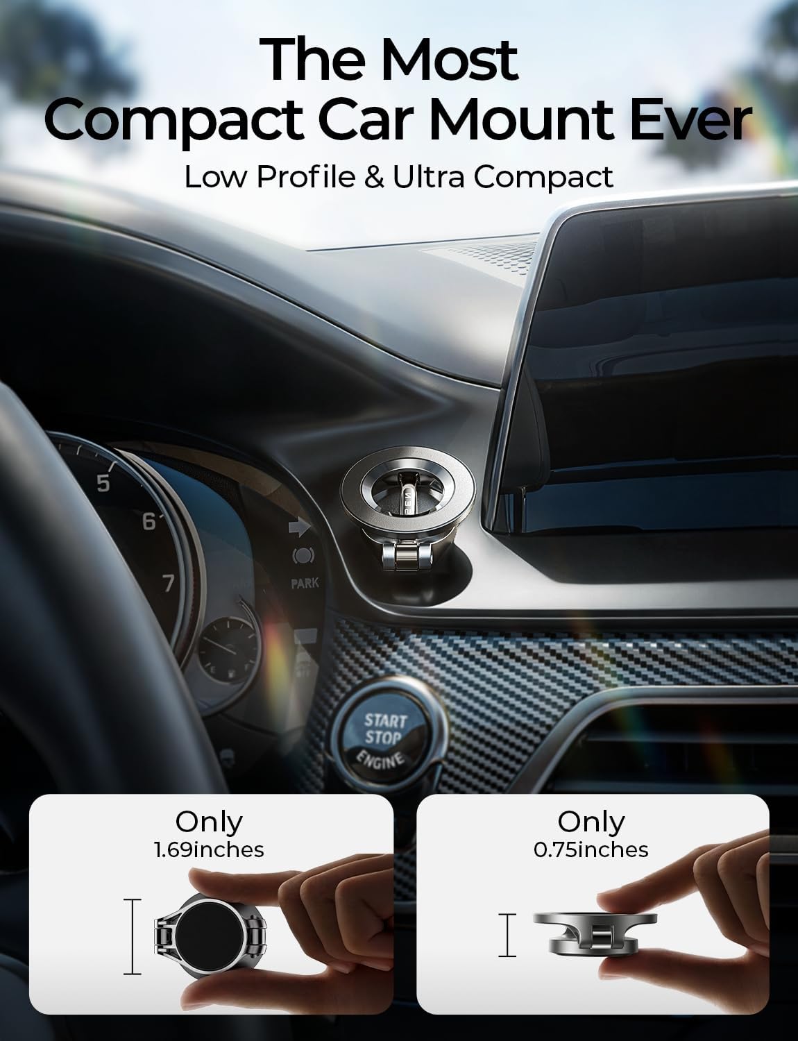Detalle 2 de Lisen MagSafe Car Mount for iPhone 17 Pro Max ⚙