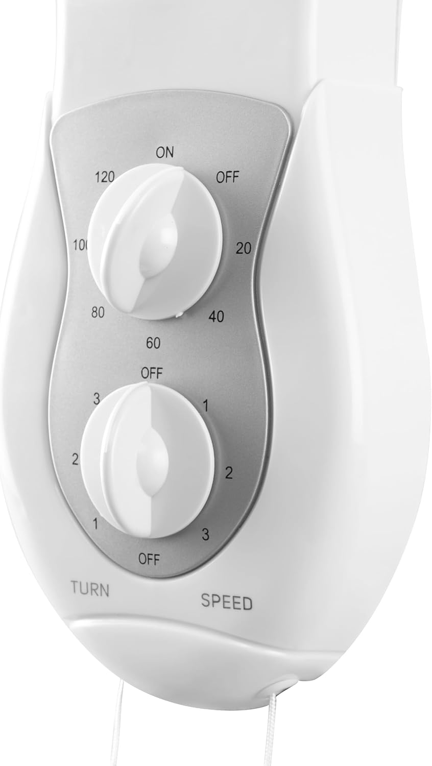Detalle 2 de Orbegozo WF 0139: Ventilador de pared oscilante de 40 cm, 3 velocidades y temporizador de 120 minutos