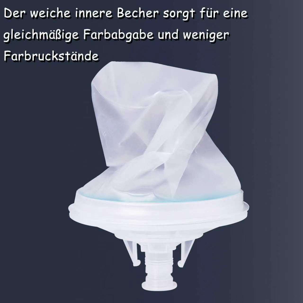 Thumbnail 3 de Aflybltol Lackierpistole: Becher-Set für HVLP-Farbsprühsystem (600 ml) mit Deckel & Liner, 50 Einwegdeckel, 10 Verschlussstopfen