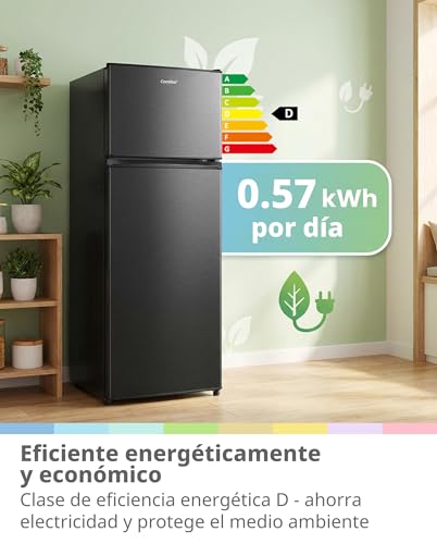 Detalle 2 de Comfee' 204L Refrigerador-Congelador de 2 Puerta, Congelador Superior: prestaciones útiles para dormitorio y oficina