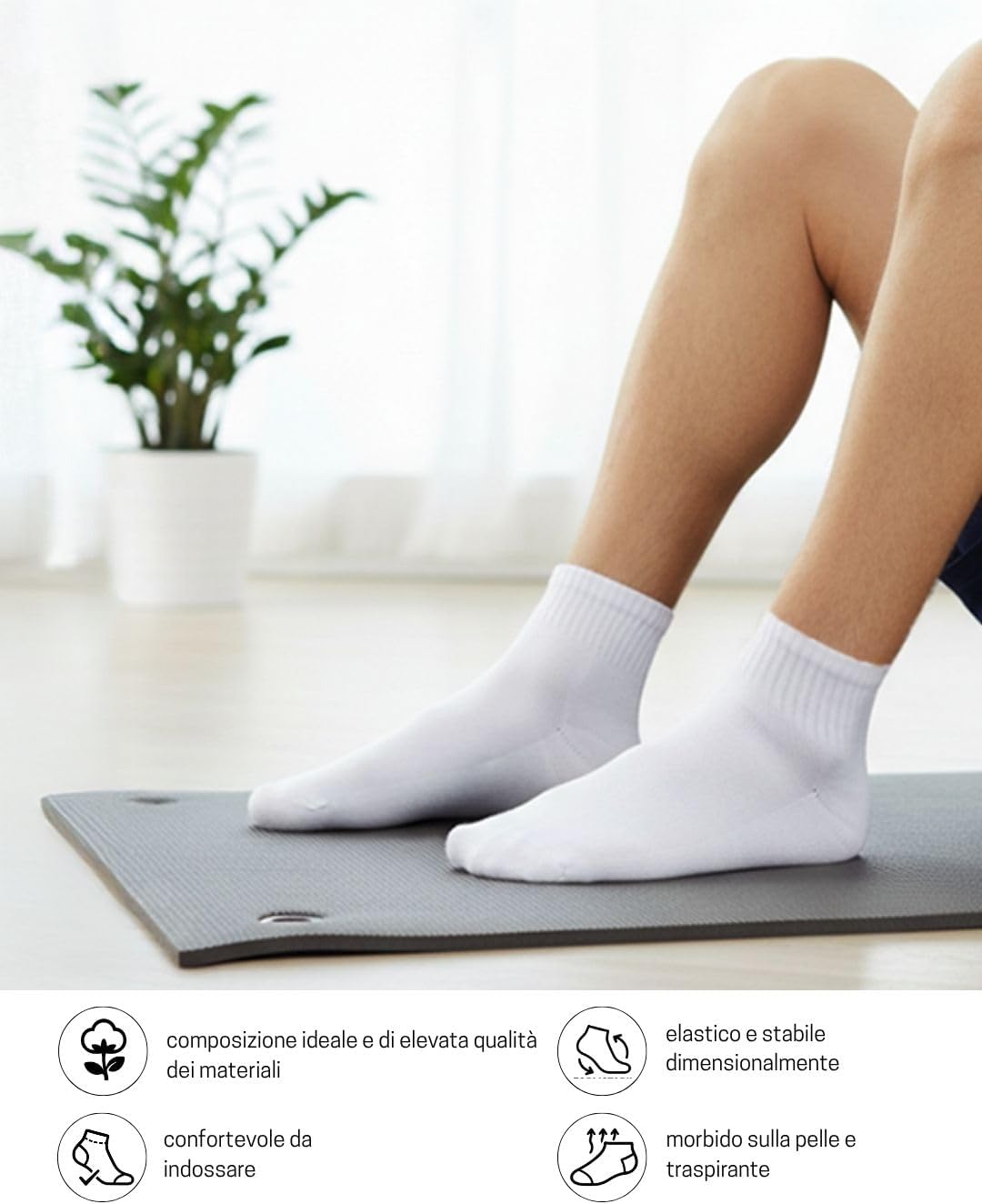 Thumbnail 3 de Sockenkauf24 6 o 12 paia di calzini sportivi corti uomo/donna con suola in spugna