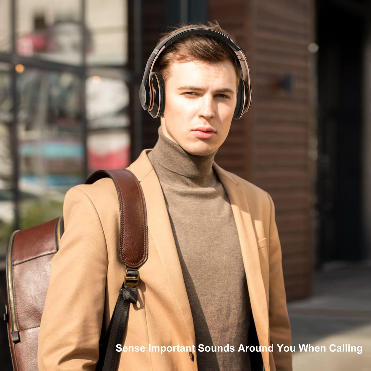 Thumbnail 5 de Rebocico Bluetooth over-ear headphones (Black & Gold) with 6 EQ modes, 65 hours playtime and built-in mic