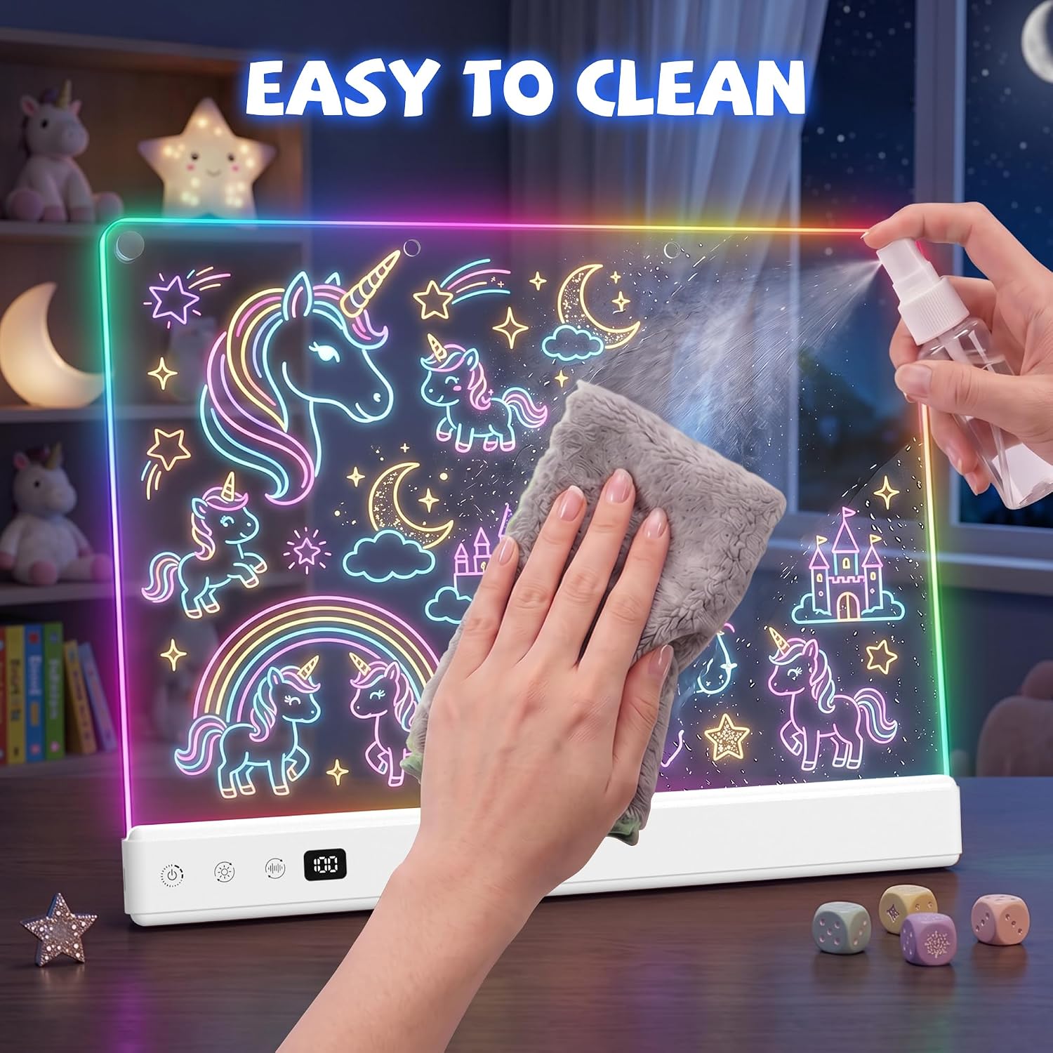 Thumbnail 6 de Honesorn JSK-X18 16-Inch LED Drawing Board with 16 Light Effects