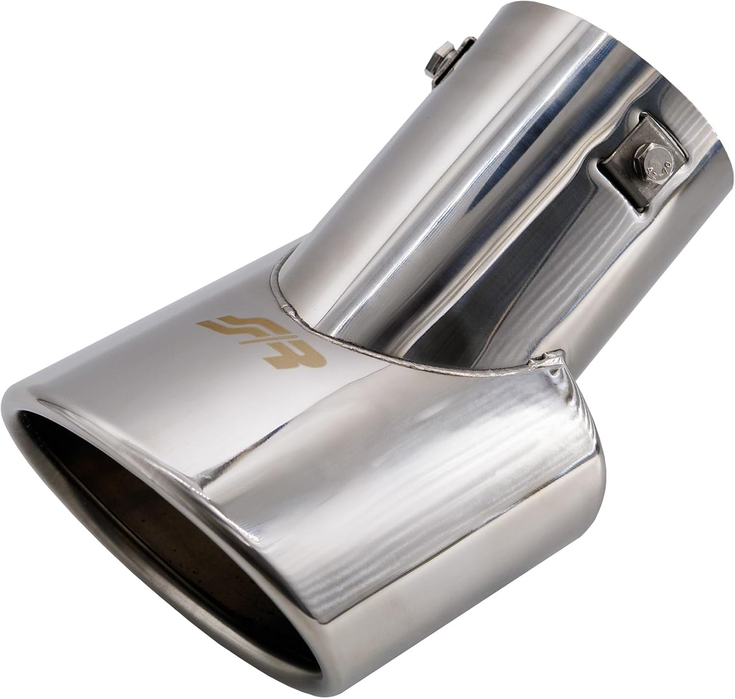 Thumbnail 4 de Simoni Racing owalna końcówka wydechu 116 × 86 mm, stal nierdzewna, montaż 46–74 mm