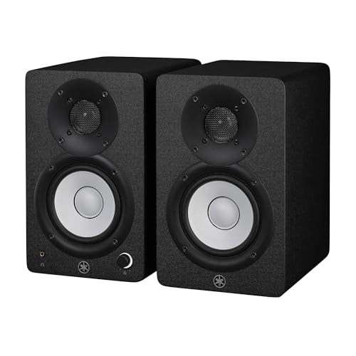 Detalle de Yamaha HS4 Studio Monitor – Coppia di monitor da studio attivi a 2 vie, woofer 4,5" e tweeter 1