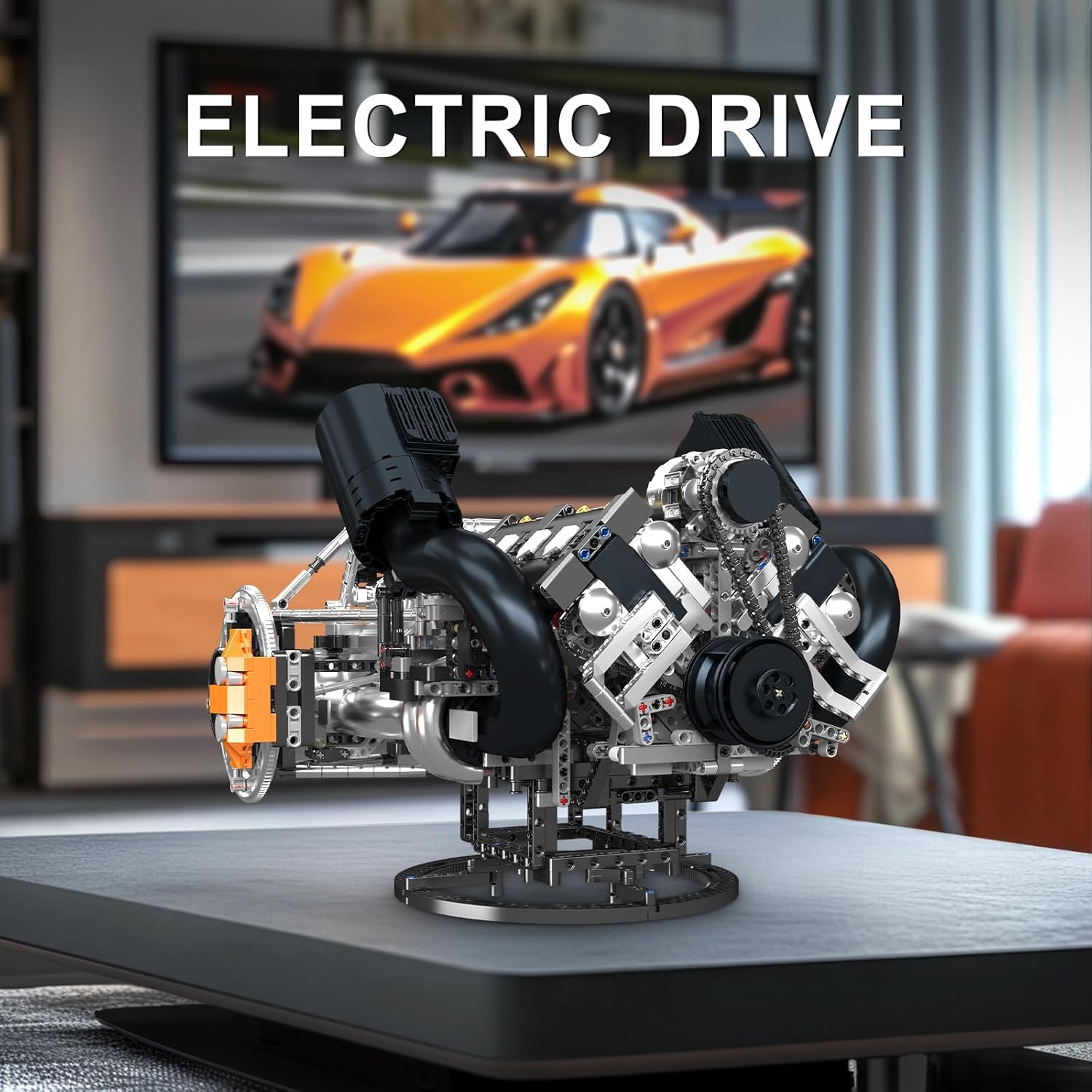 Thumbnail 2 de Mould King 10248 V8 moteur statique 3192 pcs