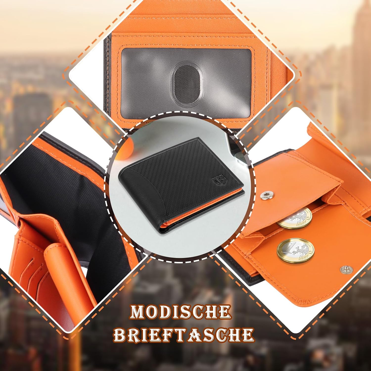 Detalle 1 de BIAL Herren-Geldbörse mit RFID Schutz