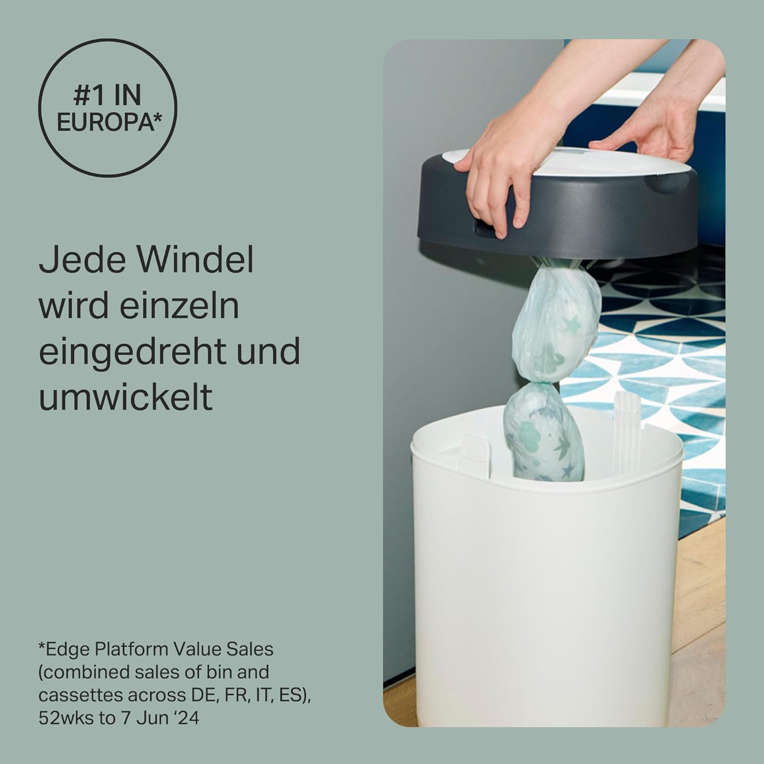 Detalle de Tommee Tippee Twist and Click Windeleimer 33 đź—‘