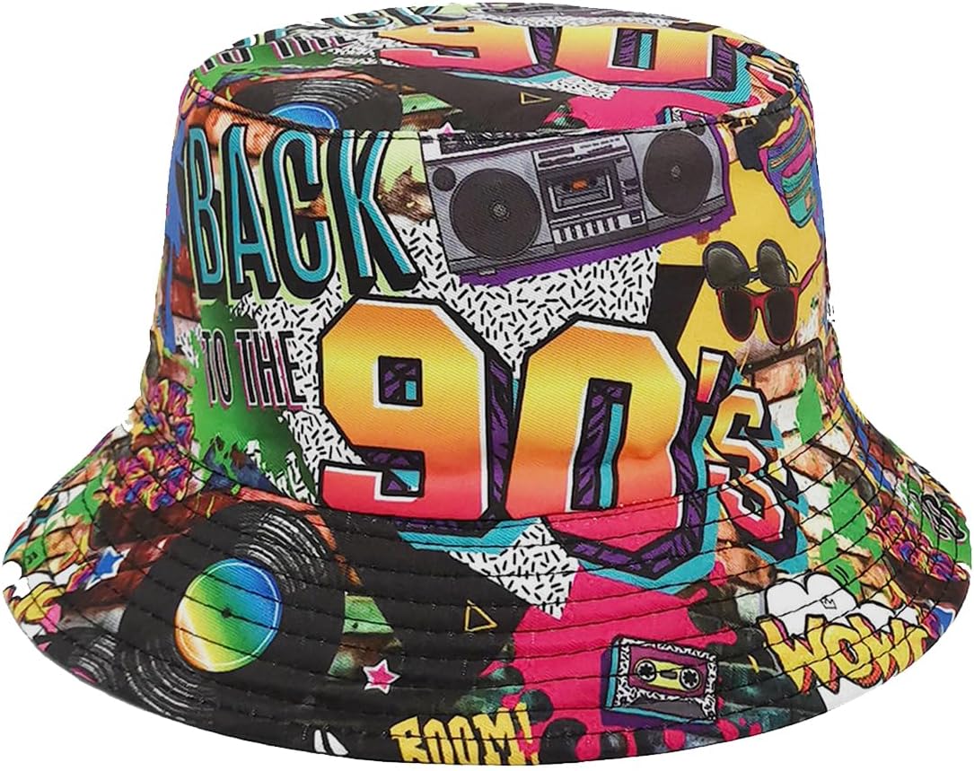 Thumbnail 3 de Eigso Retro Fischerhüte Bucket-Hut im 80er/90er-Stil – Outdoor & Anglerhut für Damen, Polyester