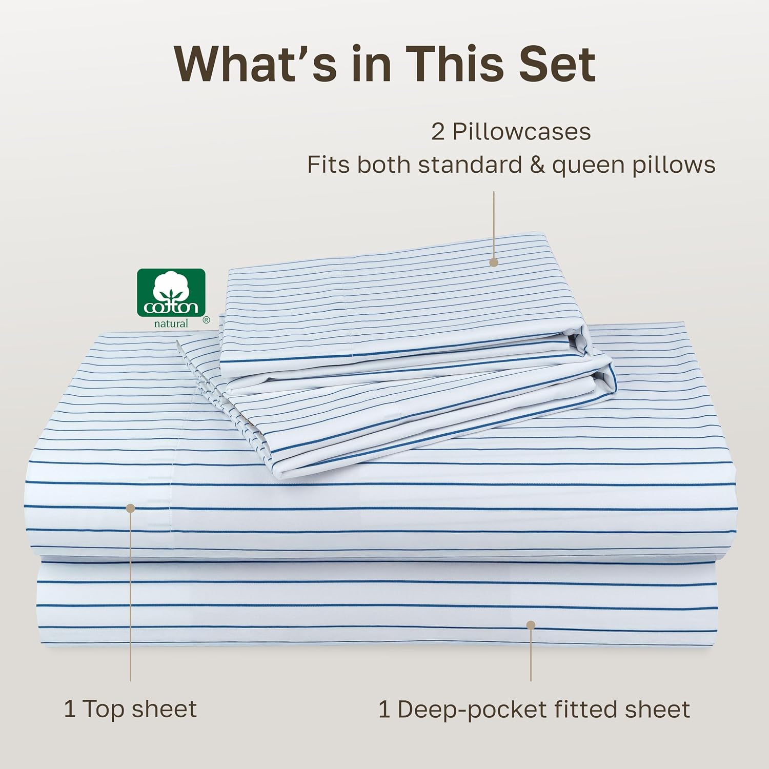 Thumbnail 3 de California Design Den 840307188731 Queen Sheet Set, 600 Thread Count Cotton Sateen
