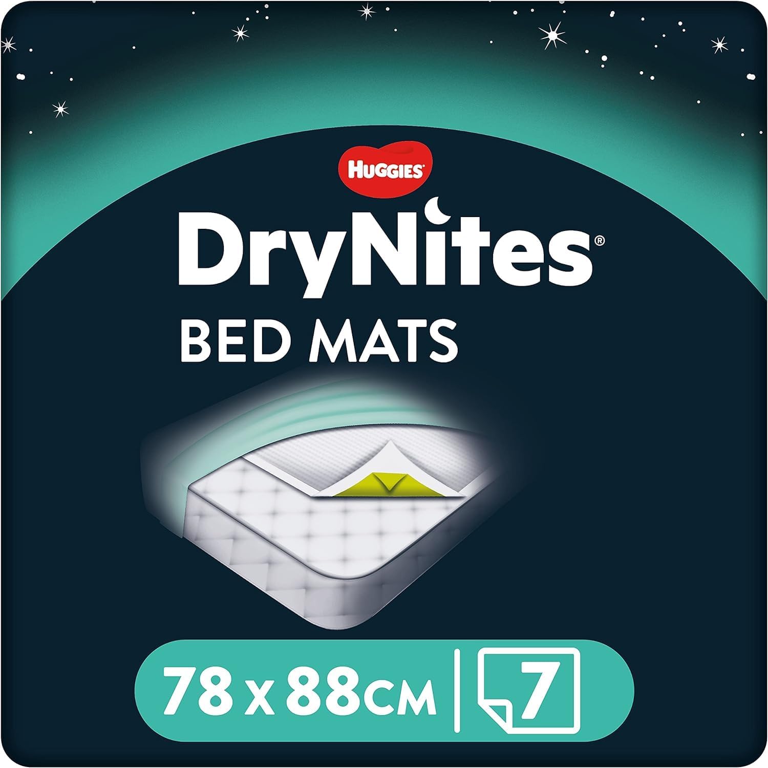 DryNites Traversine Letto Assorbenti di Huggies: protezione letto monouso per bambini, 28 pezzi