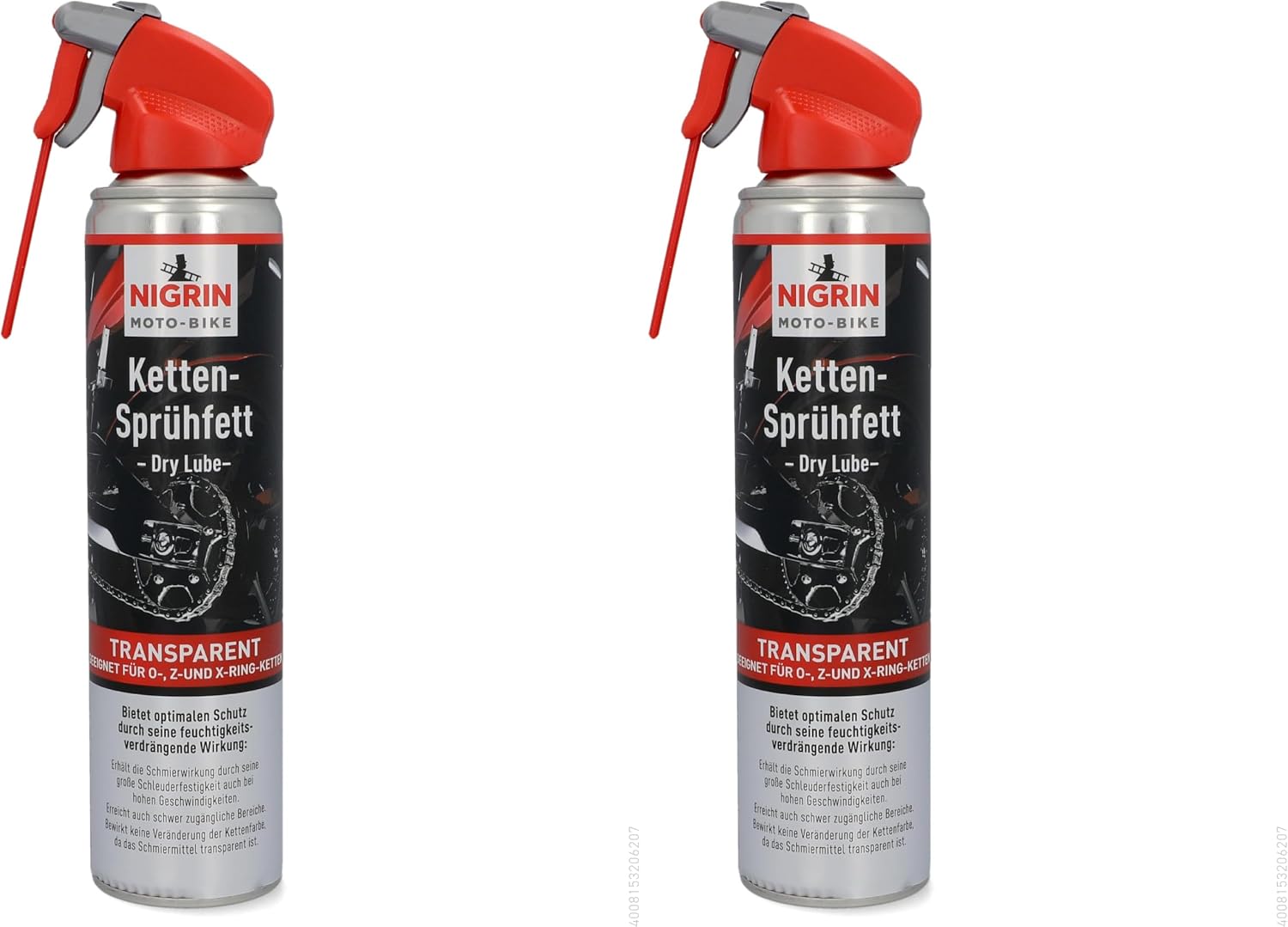 Thumbnail 6 de NIGRIN MOTO-BIKE Dry Lube Ketten-Sprühfett – 6x400 ml für O-, Z- und X-Ring-Ketten