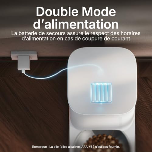 Thumbnail 7 de PETKIT Distributeur Automatique pour Chats et Chiens – Réserve 3L, WiFi 2,4 GHz, Bol Acier Inoxydable