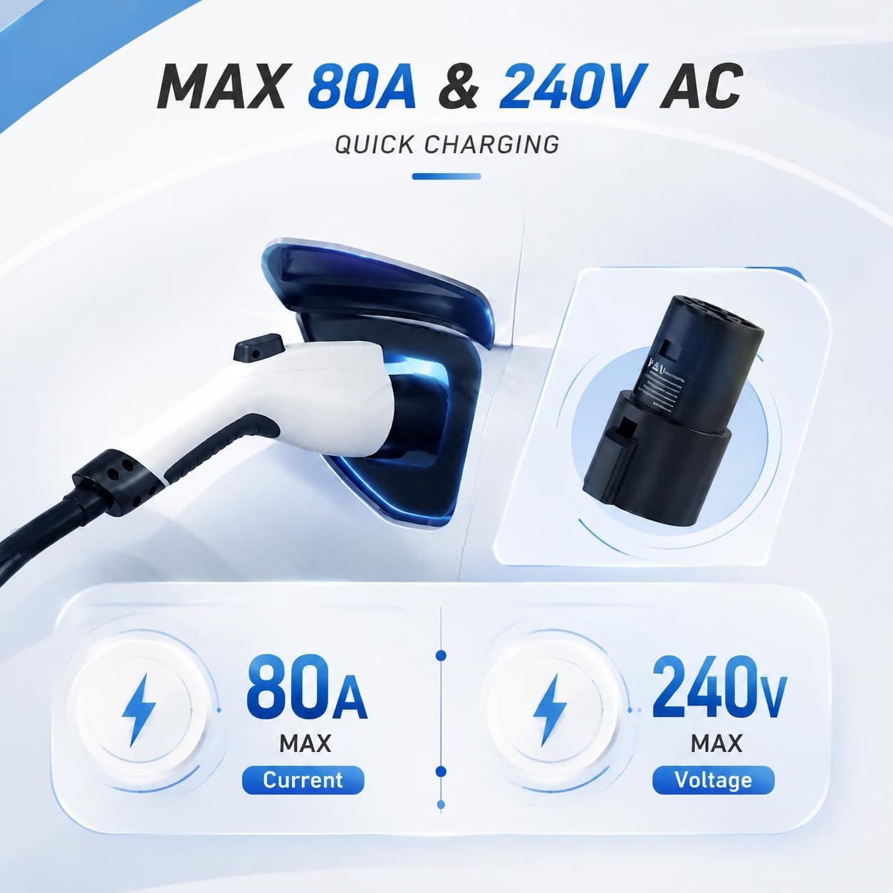 Detalle 2 de J1772 to NACS EV Charging Adapter 80A