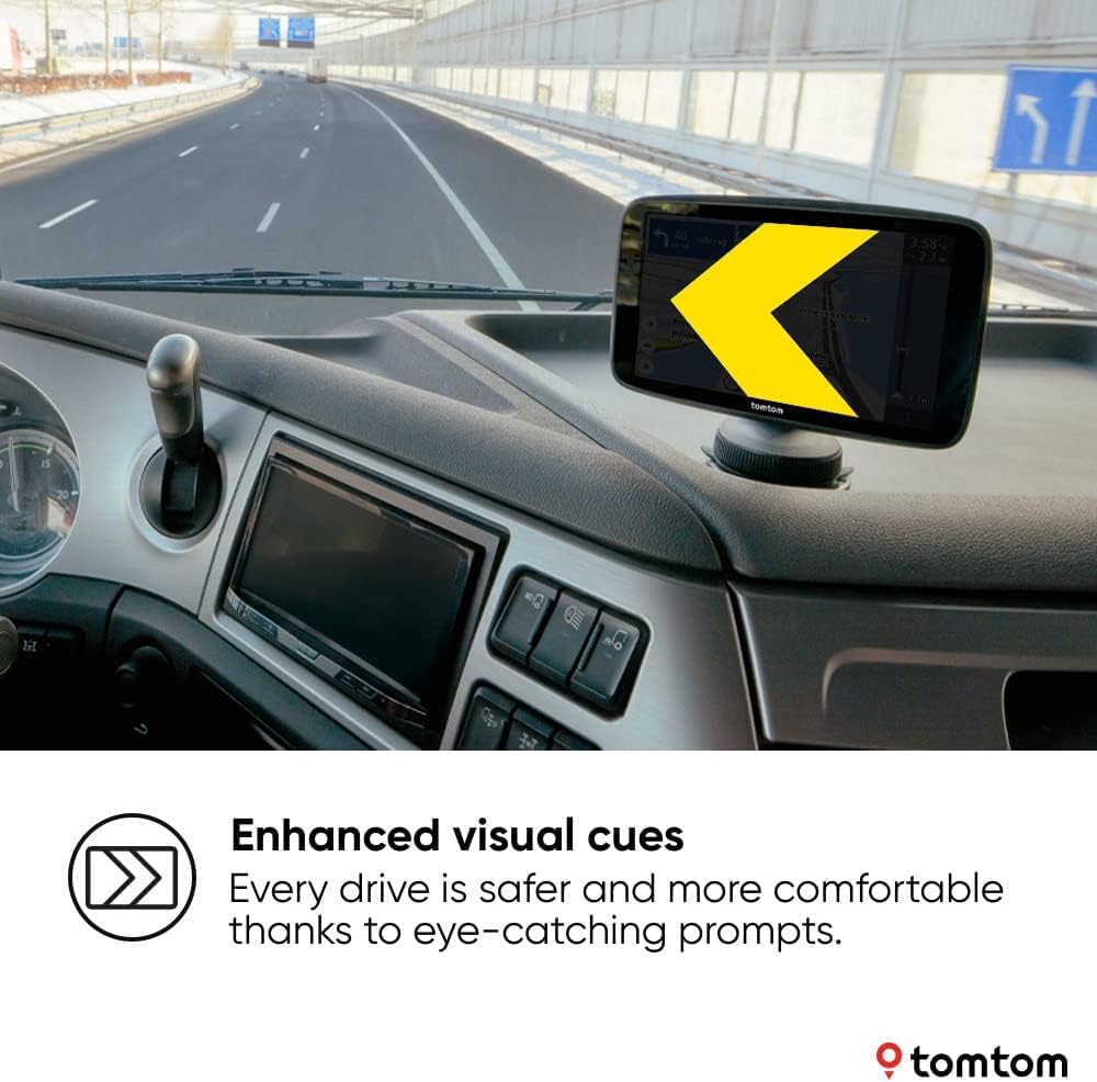 Thumbnail 5 de TomTom Truck Sat Nav GO Expert Plus Premium Pack (7-inch HD, large-vehicle routing, TomTom Traffic, WiFi updates) – NEW software