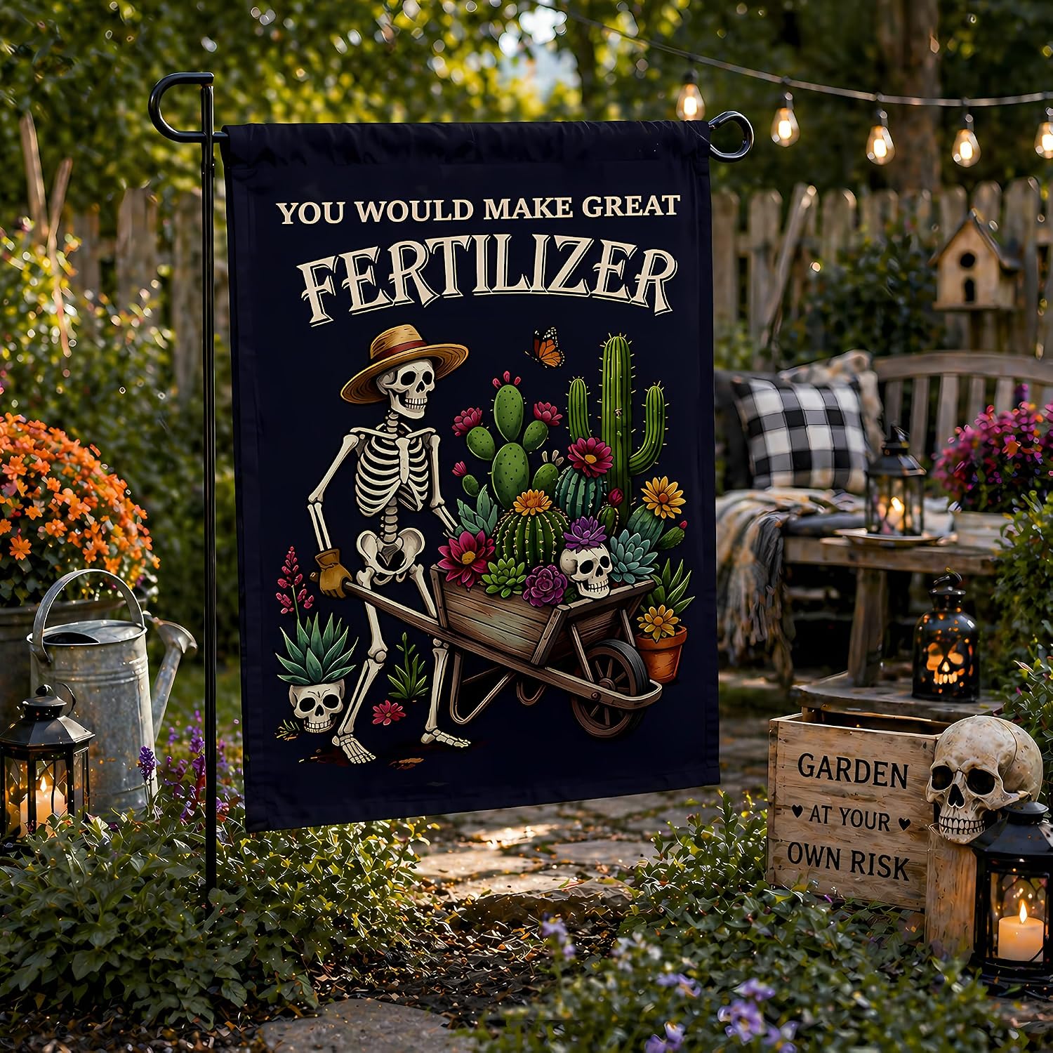Detalle 2 de Halloween Garden Flag, 12 x 18 Inch