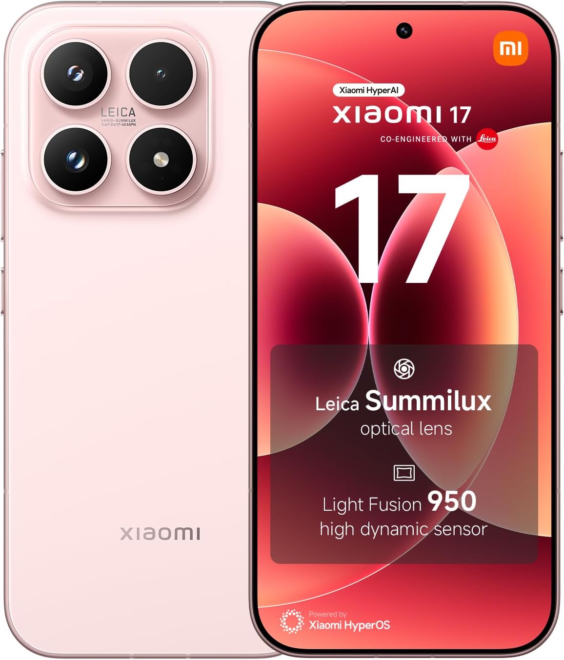 Detalle de XIAOMI 17 (12+512 GB) with Leica Summilux Lens – Alpine Pink