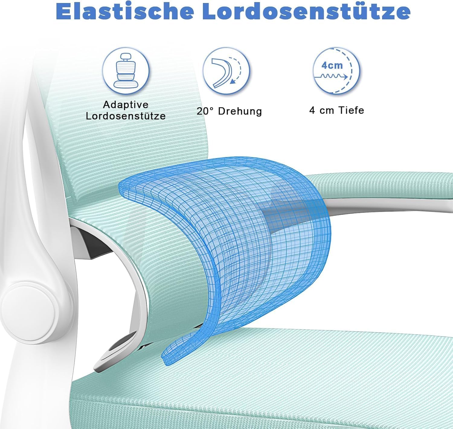Thumbnail 4 de naspaluro Ergonomischer Bürostuhl 120°