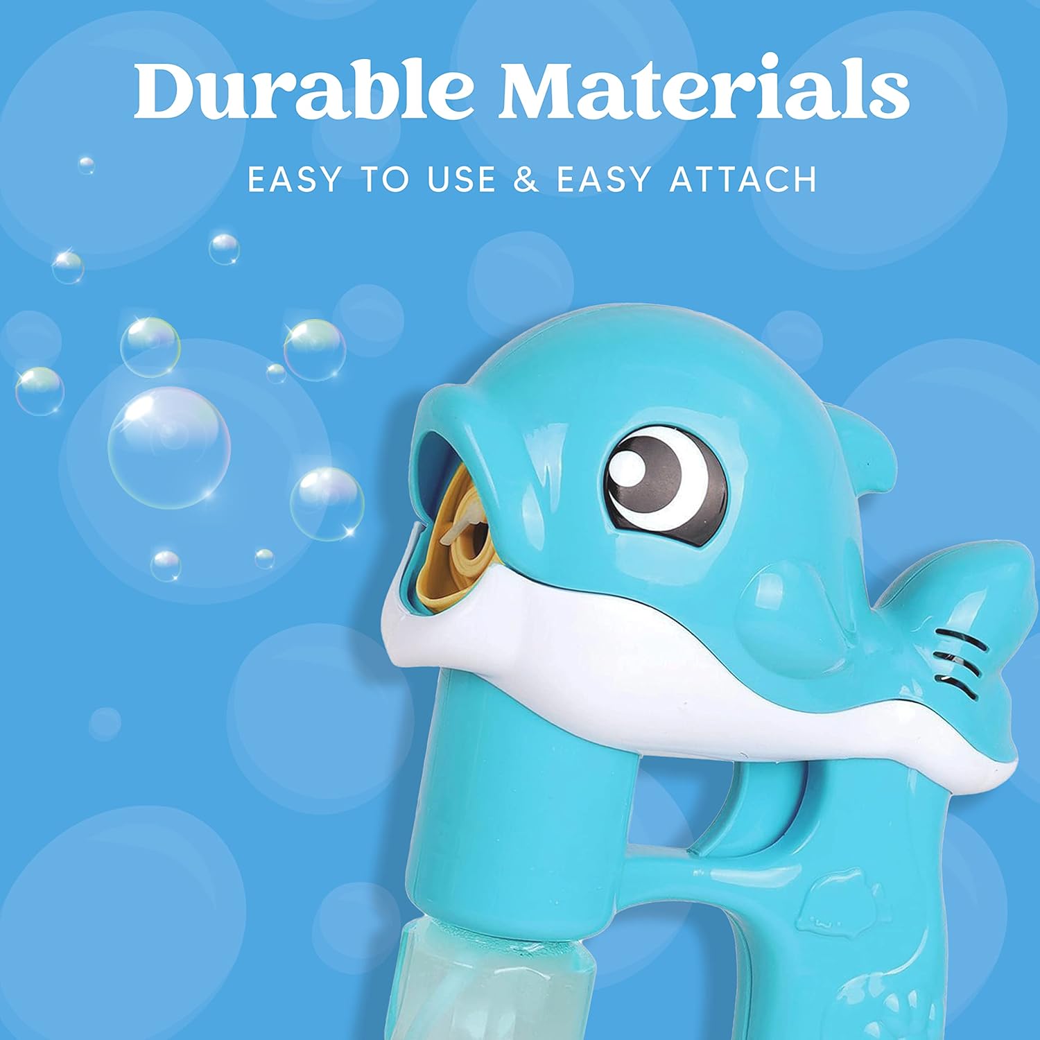 Thumbnail 2 de JOYIN 2 LED Seifenblasenpistolen (Wal) für Kinder – inkl. Batterien und 4 Seifenblasenlösungen