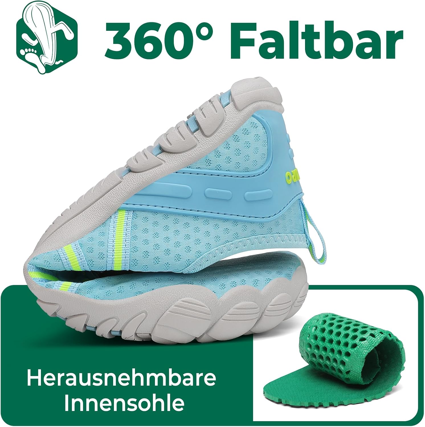 Detalle 2 de SAGUARO Wasserschuhe für Schwimmen, Gr. 36-48