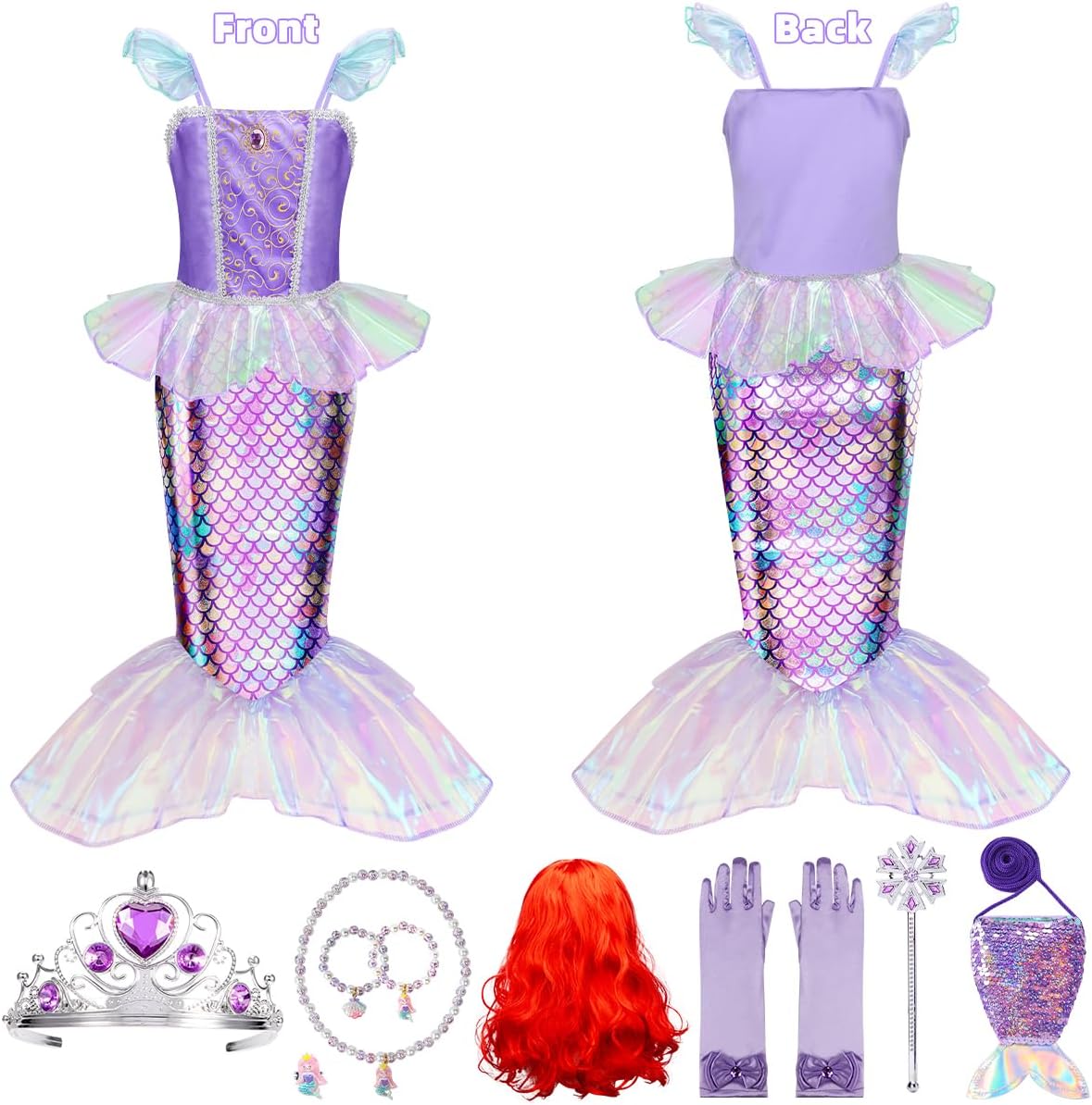 Thumbnail 5 de Meland Mermaid Costume 3-10 🧜♀