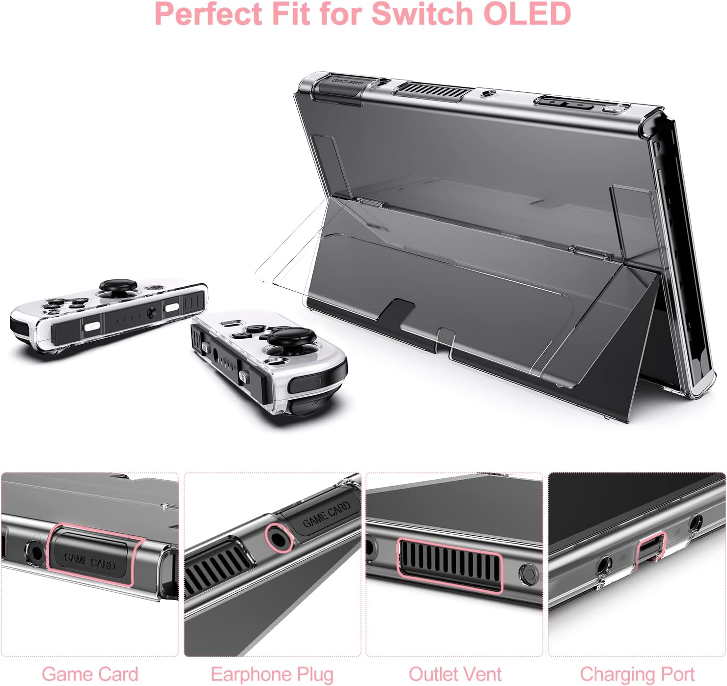 Detalle de innoAura Switch OLED Case 19-in-1 Bundle for Switch OLED (2021)