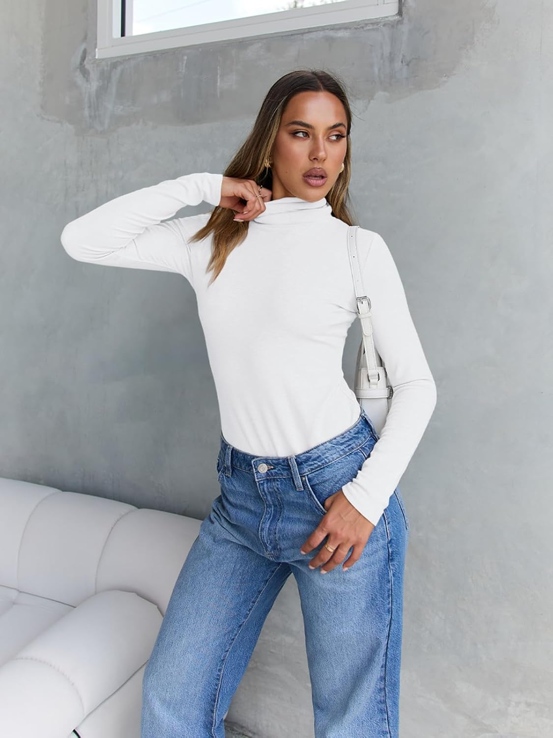 Thumbnail 4 de Trendy Queen Turtleneck Long Sleeve Top 2026