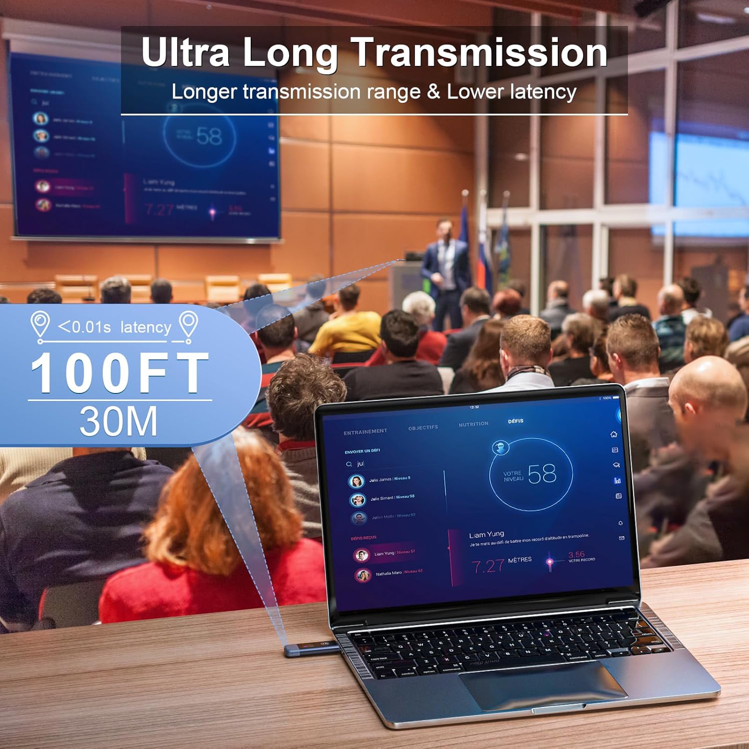 Thumbnail 3 de TTQ TR60 Wireless HDMI Extender 100FT