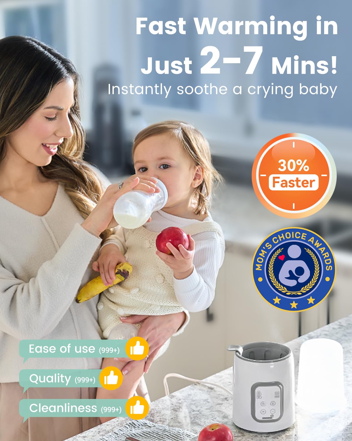 Detalle 2 de Grownsy 8-in-1 Baby Bottle Warmer ⏲