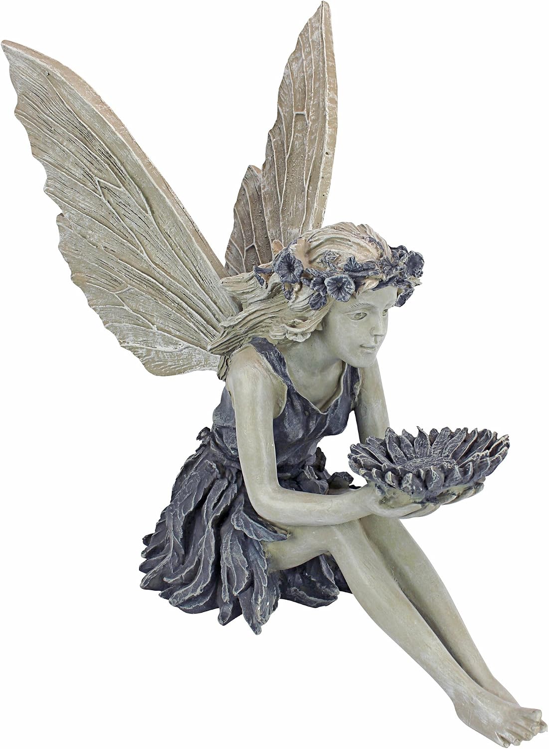Detalle de Design Toscano EU41620 – karmnik dla ptaków, 51 cm, żywica i kruszony kamień