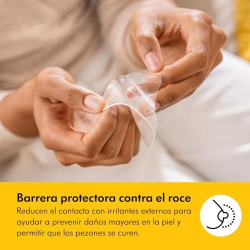 Detalle de Medela parches de hidrogel: alivio refrescante para pezones durante lactancia