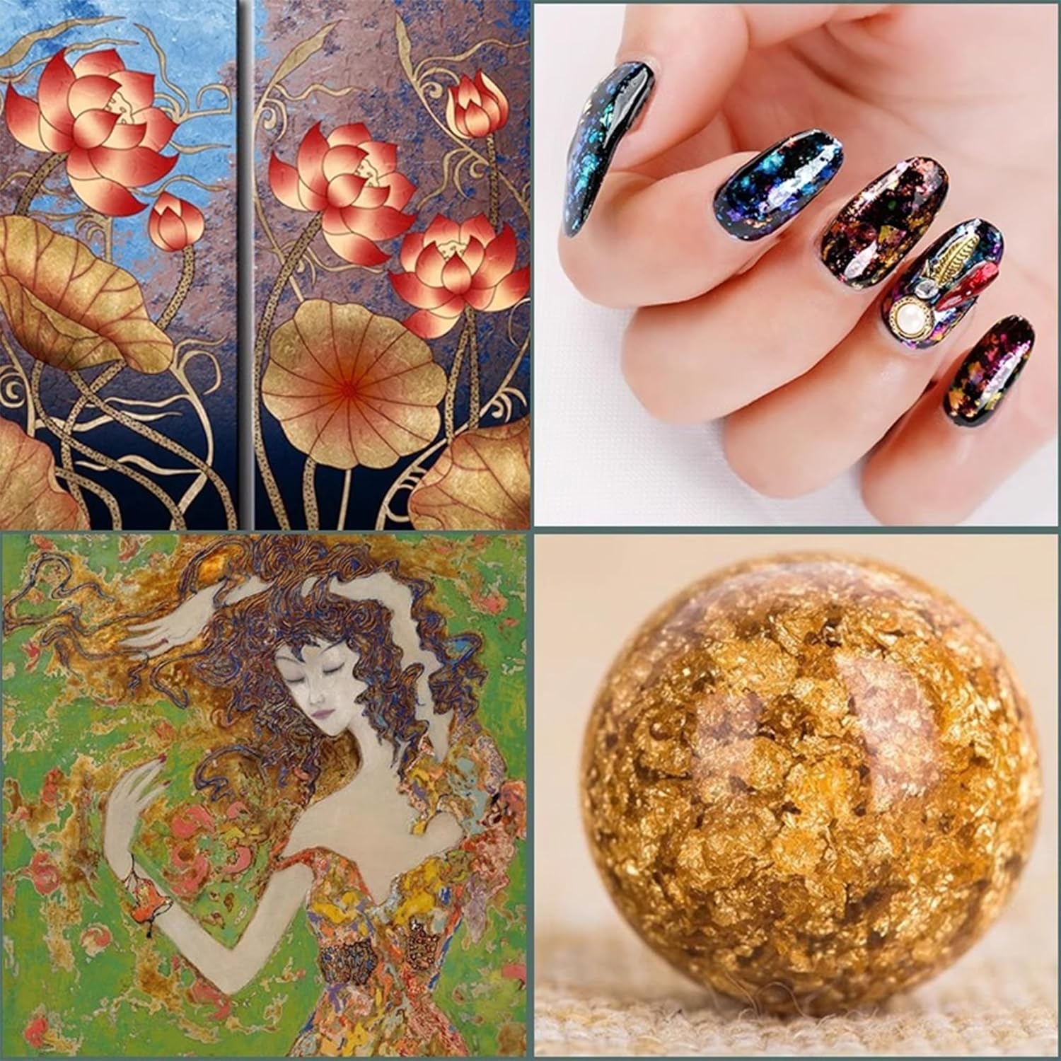 Thumbnail 5 de VGSEBA Gilding Adhesive 100ml water-based gold leaf glue (brush + gloves)