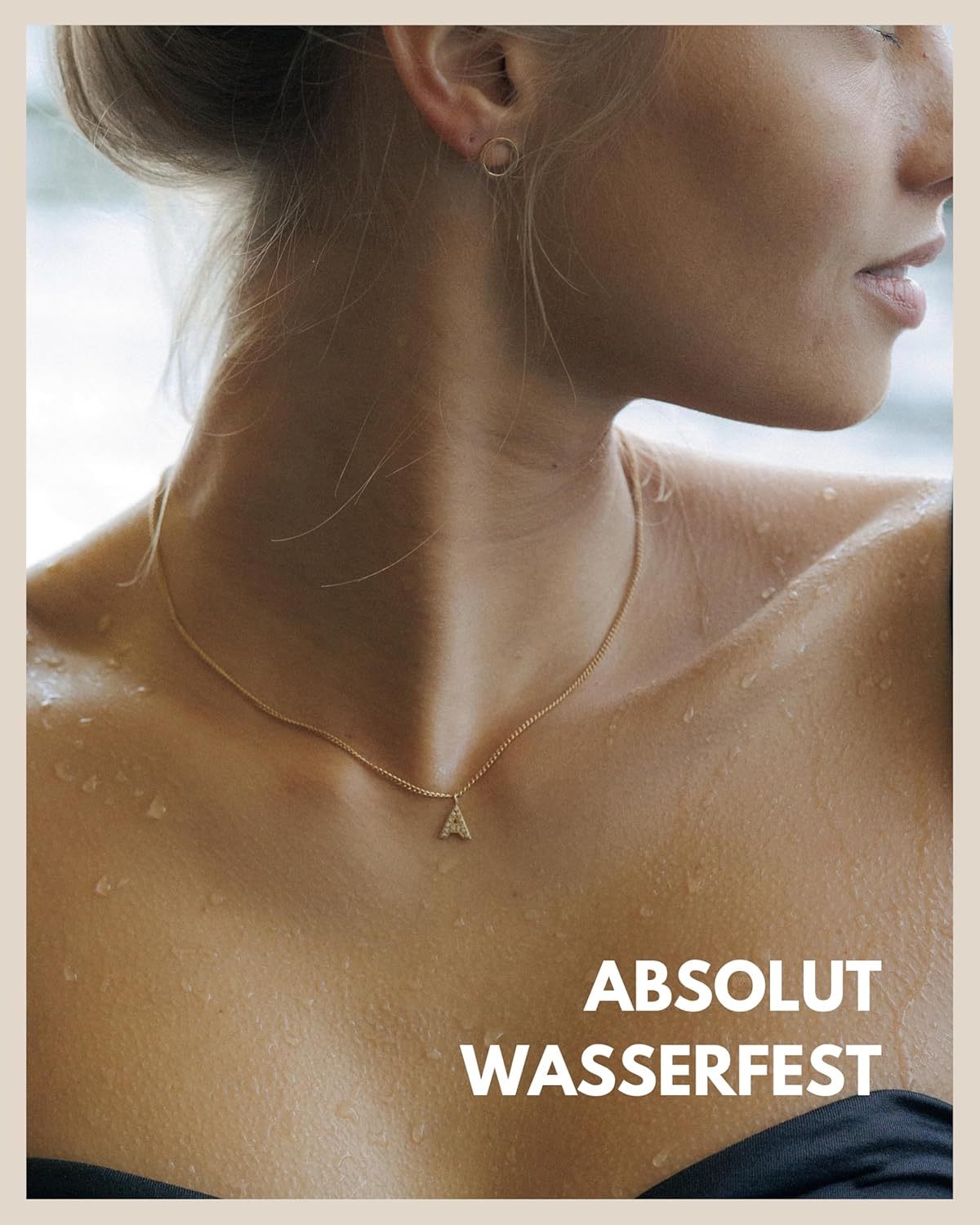 Thumbnail 4 de GD GOOD.designs Kette Buchstabe Gold – 18K vergoldete Halskette mit Zirkonia Initialien