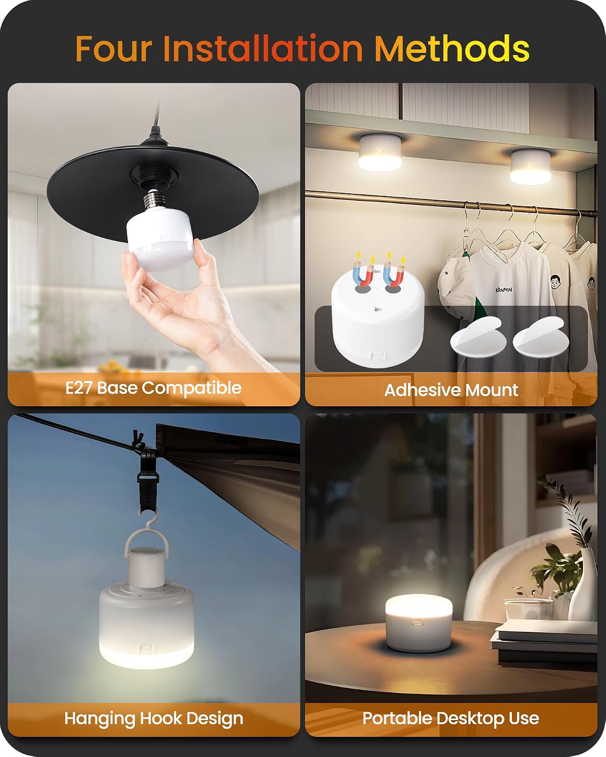 Thumbnail 6 de GOEBLESON E27 rechargeable LED bulb 5400mAh