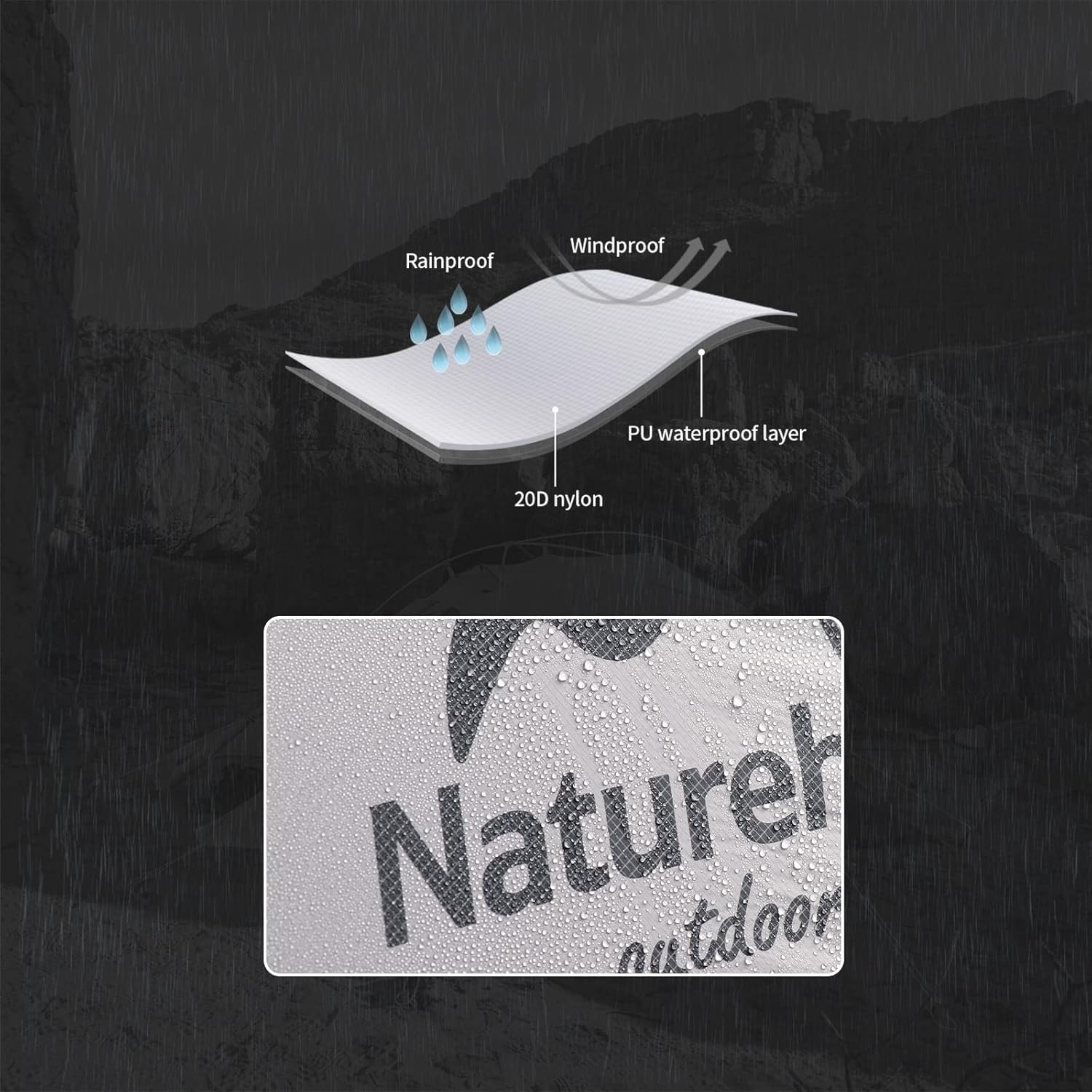 Thumbnail 2 de Naturehike Mongar Tente de Camping Double Ultralégère en Silicone 20D pour 2 Personnes