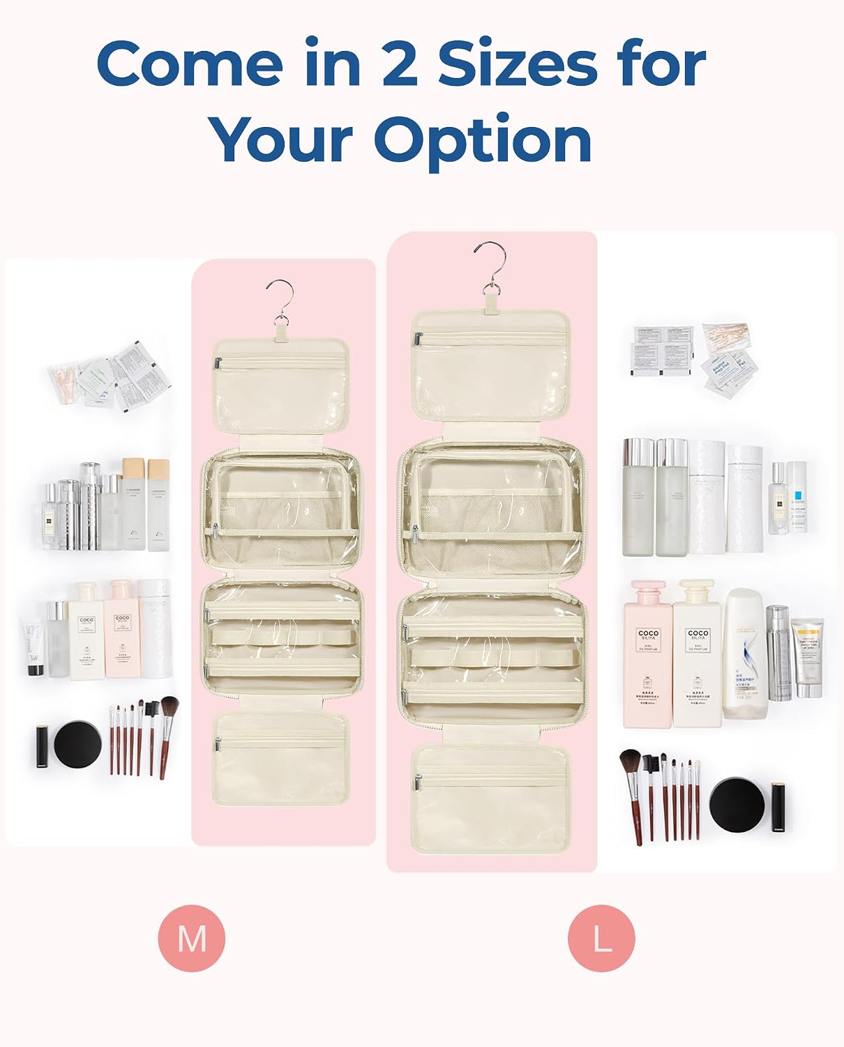 Detalle 2 de BAGSMART Hanging Toiletry Bag, Medium