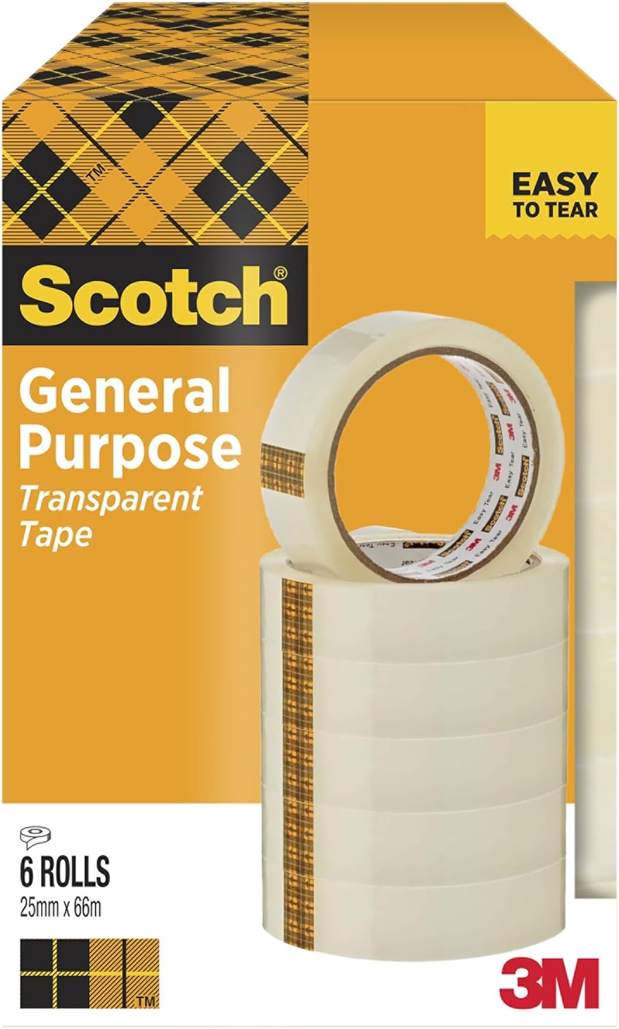 Thumbnail 1 de Scotch 508 Transparent Tape 25 mm x 66 m