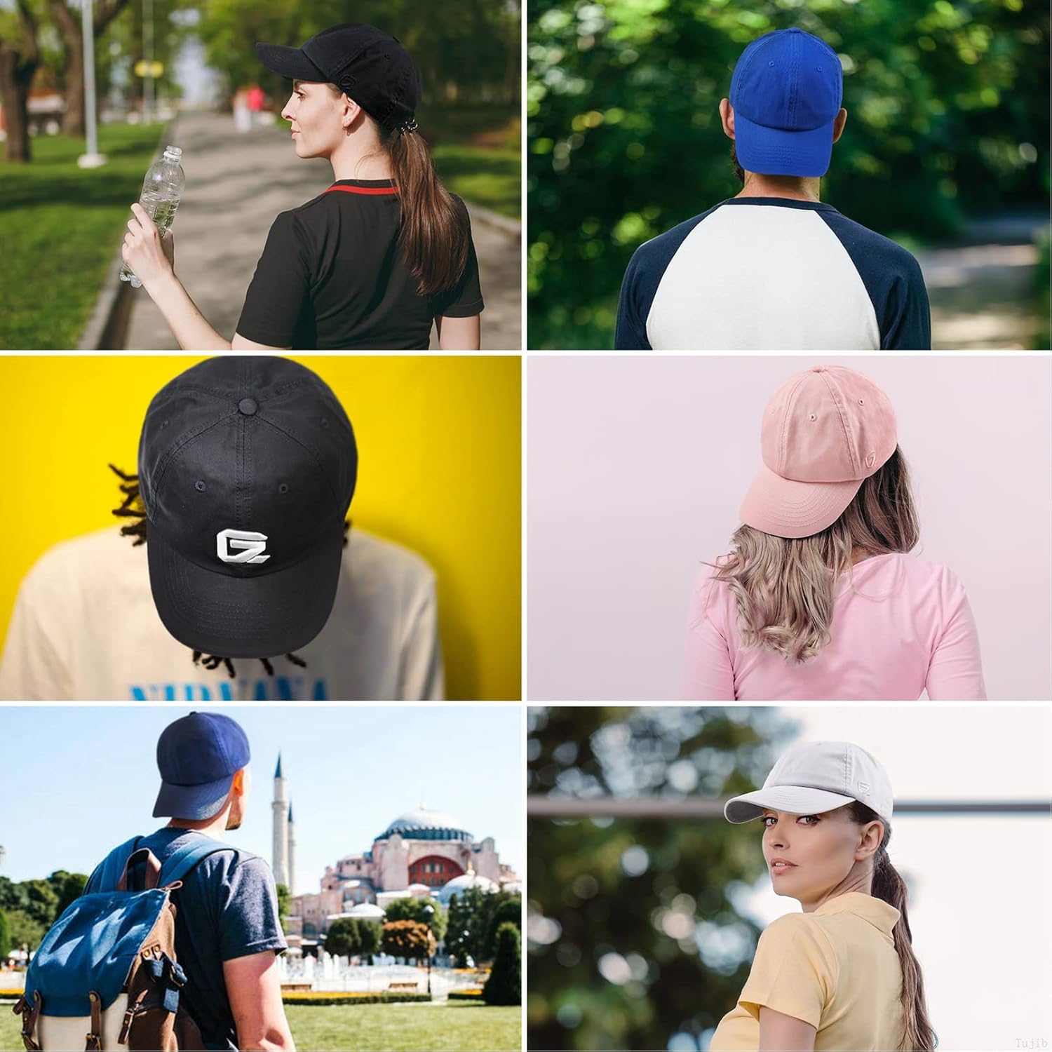 Thumbnail 5 de GADIEMKENSD Unstructured Cotton Baseball Cap (Washed Cotton) with Adjustable Metal Slider